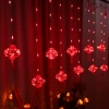 Đèn dây LED nháy hình cầu lồng đỏ 10cm - Trang trí Noel, Giáng sinh, Năm mới may mắn, giá 145.000₫ 8