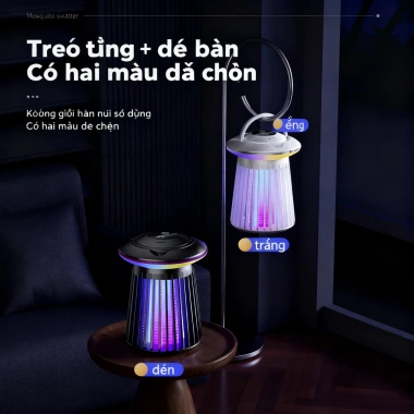 Đèn diệt muỗi QQT 7 màu USB - Diệt muỗi hiệu quả, dùng trong nhà & du lịch, sạc pin, chỉ 70.000đ