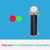 Đèn định vị biển IP7X Happyleaf66 năng lượng mặt trời, cảnh báo nhấp nháy siêu sáng, chịu nước sâu 18