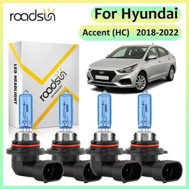 Đèn Đôi Halogen 100W 6.000K Canbus Cho Hyundai Accent 2.018-2.022 Siêu Trắng 800%