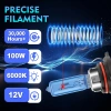 Đèn Đôi Halogen 100W 6.000K Canbus Cho Hyundai Accent 2.018-2.022 Siêu Trắng 800% 3