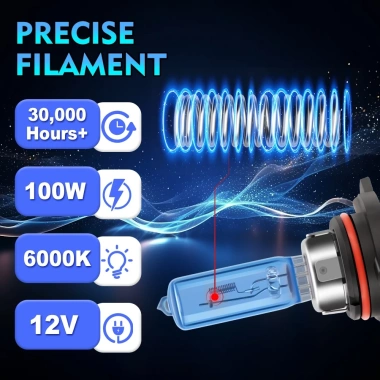 Đèn Đôi Halogen 100W 6.000K Canbus Cho Hyundai Accent 2.018-2.022 Siêu Trắng 800%