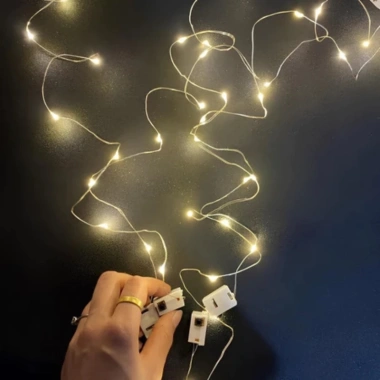 Đèn đom đóm trang trí hộp quà với ánh sáng ấm áp, giá chỉ 12.000₫, giảm giá hấp dẫn