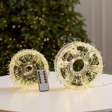 Đèn dóm dóm trang trí Noel 8 chế độ ánh sáng, điều khiển từ xa – Giảm giá 135k