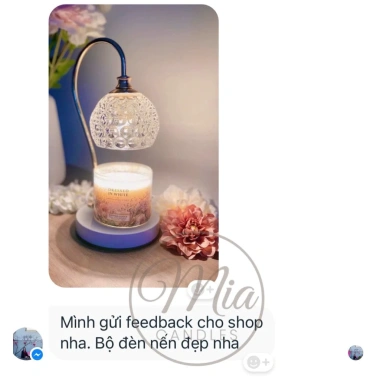 Đèn đốt nến pha lê siêu sang bản hẹn giơ chỉnh sáng giảm giá 650k