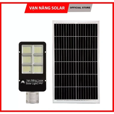 Đèn đường bàn chải 300W sân vườn, IP67 chống nước, kèm remote, bảo hành 24 tháng - Giá 1.049.000