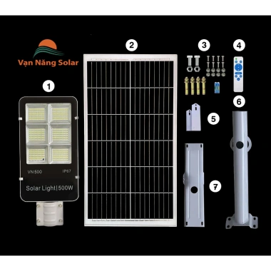 Đèn đường bàn chải 300W sân vườn, IP67 chống nước, kèm remote, bảo hành 24 tháng - Giá 1.049.000