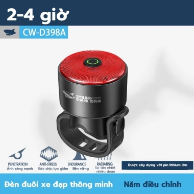 Đèn gắn yên xe đạp TAYO LED an toàn ban đêm, sạc USB, sáng mạnh, tiết kiệm 9