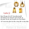 Đèn gỗ lồng đèn treo trang trí - Thiết kế tinh tế, ánh sáng ấm, giá chỉ 15.000₫, phù hợp cho phòng khách, nội thất hiện đại 2