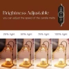 Đèn Hâm Nến Hoa Dạ Lan LED Cỡ Lớn - Hẹn Giờ, Dimmer, Đèn Bàn Đầu Giường, Tặng 2 Bóng, Quà Cưới Lễ Tết 468k 5