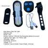 Đèn hậu xe đạp LED sạc lại, chống nước, điều khiển từ xa, Type-C - Sáng rực ban đêm 3