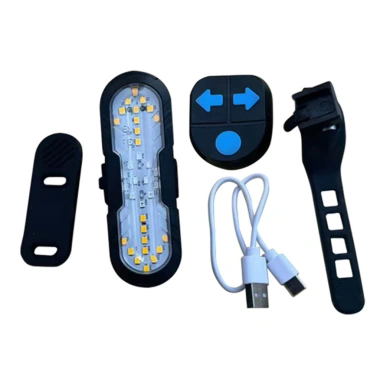 Đèn hậu xe đạp LED sạc lại, chống nước, điều khiển từ xa, Type-C - Sáng rực ban đêm 10