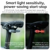 Đèn Hậu Xe Đạp ROCKBROS Nhạy Cảm Phanh IPX6 Chống Nước Đa Năng Seatpost 5