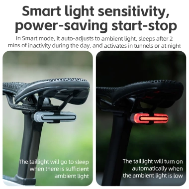 Đèn Hậu Xe Đạp ROCKBROS Nhạy Cảm Phanh IPX6 Chống Nước Đa Năng Seatpost 5 Đèn Hậu Xe Đạp ROCKBROS Nhạy Cảm Phanh IPX6 Chống Nước Đa Năng Seatpost 5