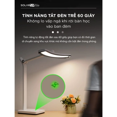 Đèn học bàn UNIQ Solar S9 Elite chống cận thị, led sáng mạnh, đồng hồ Pomodoro cho bé 8
