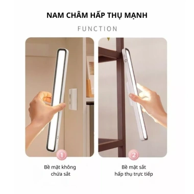 Đèn học bảo vệ mắt 42cm tích điện, đèn LED dán tường đa năng xoay 80° - Giá 139.000₫
