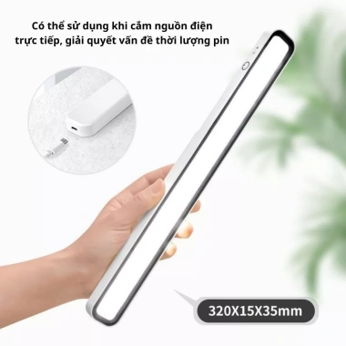 Đèn học bảo vệ mắt 42cm tích điện, đèn LED dán tường đa năng xoay 80° - Giá 139.000₫