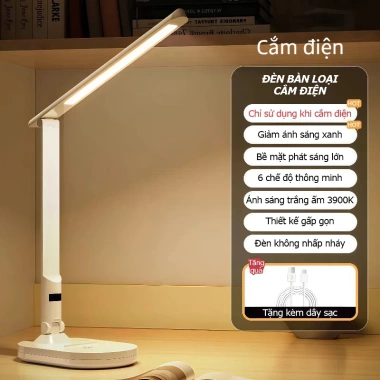 Đèn học để bàn bóng LED chống cận gập bật tắt không nhấp nháy tích hợp đế điện thoại Giá chỉ 183.000₫ 10 Đèn học để bàn bóng LED chống cận gập bật tắt không nhấp nháy tích hợp đế điện thoại Giá chỉ 183.000₫ 10