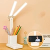 Đèn học để bàn chống cận tích điện 2 LED kèm ống cắm bút tiện lợi - 71.900₫ 4