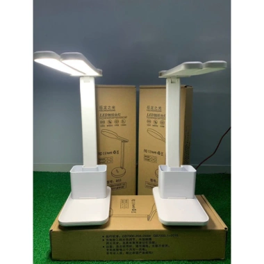 Đèn học để bàn chống cận tích điện 2 LED kèm ống cắm bút tiện lợi - 71.900₫