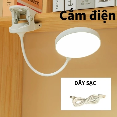 Đèn học LED bảo vệ mắt, sạc lại, kẹp hoặc để đứng: Đèn đọc sáng tạo 65.000₫ 10