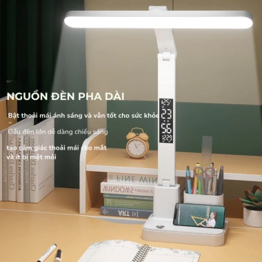 Đèn Học LED Tích Điện Chống Cận LCD Đa Thông Tin Pin Lớn Bảo Vệ Thị Lực 379k