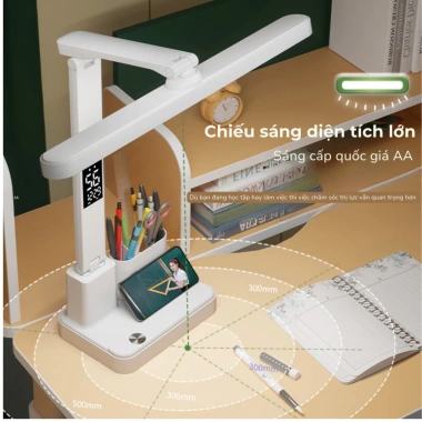 Đèn Học LED Tích Điện Chống Cận LCD Đa Thông Tin Pin Lớn Bảo Vệ Thị Lực 379k 6 Đèn Học LED Tích Điện Chống Cận LCD Đa Thông Tin Pin Lớn Bảo Vệ Thị Lực 379k 6
