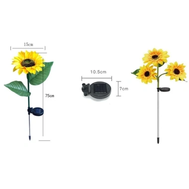 Đèn hướng dương năng lượng mặt trời STATIONWA LED - Đèn ngủ mô phỏng, chống nước, trang trí phòng ngủ