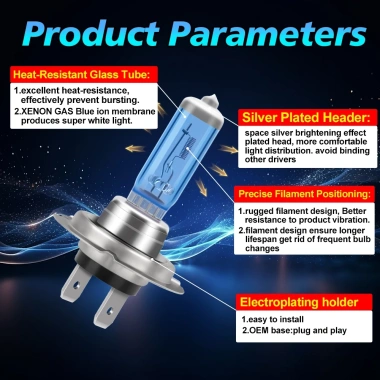 Đèn kép không máy chiếu Halogen 100W 6.000K 20.000LM Plug‑N‑Play Canbus cho Ford Ranger T6 2.012‑2.024 9