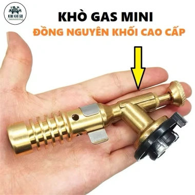 Đèn khò 12V cho bình gas mini ống đồng - Ánh sáng mạnh, tiết kiệm, chỉ 59.000đ