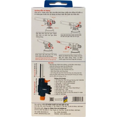 Đèn Khò Gas Namilux NH-T3.091RN - Chính hãng, giá 63.000₫, tiết kiệm năng lượng, ánh sáng mạnh, bảo hành 12 tháng