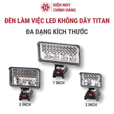 Đèn làm việc Led TITAN tiết kiệm năng lượng, sạc USB, chân pin Makita, 199.900₫ 9 Đèn làm việc Led TITAN tiết kiệm năng lượng, sạc USB, chân pin Makita, 199.900₫ 9