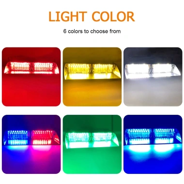 Đèn LED 12V 16 hạt ô tô lái xe, cảnh báo nhấp nháy, hút, thuốc lá, trailer