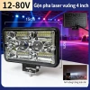 Đèn LED 12V/24V cho Xe Ô Tô – Ánh Trắng/Vàng, Đèn Pha & Sương Mù, Giá 164k giảm 9