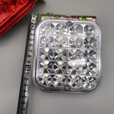 Đèn LED 24V Trailer Xe Tải Lớn Chống Thấm Nước, Sương Mù, Cảnh Báo Phanh, Điện Tử Vuông 6