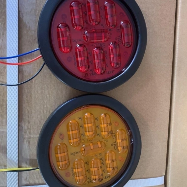 Đèn LED 24V Tròn Chống Thấm Nước Xe Tải Trailer Đèn Phanh Lái Đuôi Đặc Giá 76.248₫