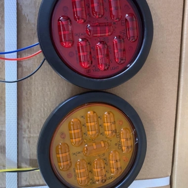 Đèn LED 24V Tròn Chống Thấm Nước Xe Tải Trailer Đèn Phanh Lái Đuôi Đặc Giá 76.248₫
