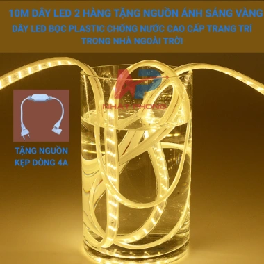 Đèn LED 2.835 20m, 2 hàng, siêu sáng, chống nước, hắt trần, decor phòng – 150.000₫ 10