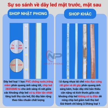 Đèn LED 30m 2.835 Nháy Đuổi - Tặng Nguồn, Hắt Trần, Trang Trí Phòng, Quấn Cây - 86.000₫ 2