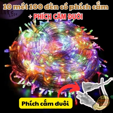 Đèn LED 3m 10m Họa Tiết Đèn Lồng Cá Chép Trang Trí Tết Noel Giáng Sinh Bông Tuyết Giá 16.000 VND 10