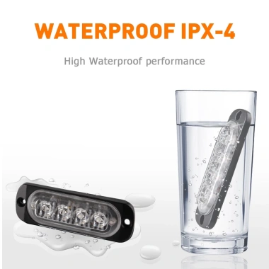 Đèn LED 4LED 12V cho ô tô & xe tải - Đèn hông sáng mạnh, khẩn cấp, tiết kiệm năng lượng, giá chỉ 37.399₫