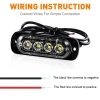 Đèn LED 4LED 12V cho ô tô & xe tải - Đèn hông sáng mạnh, khẩn cấp, tiết kiệm năng lượng, giá chỉ 37.399₫ 4