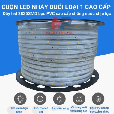 Đèn LED 50m nháy đa màu NP Nhật Phong kèm nguồn, chống nước, trang trí trần, giá ưu đãi 230.000 VND 3