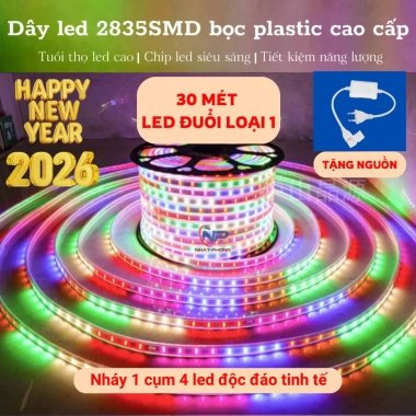 Đèn LED 50m nháy đa màu NP Nhật Phong kèm nguồn, chống nước, trang trí trần, giá ưu đãi 230.000 VND 8