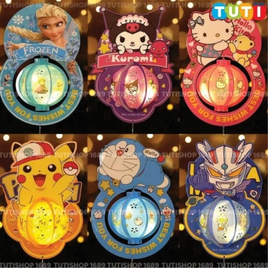 Đèn Led 5D Kuromi Đèn Lồng Trung Thu Thủ Công Dễ Thương Bé Tự Lắp Đèn và Nhạc Giá 65.000
