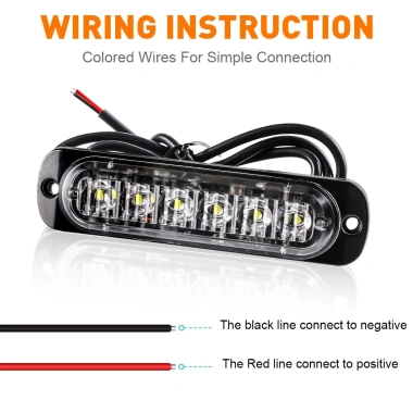 Đèn LED 6 LED 12V cho Xe tải & Ô tô – Đèn bên, đèn khẩn cấp, sáng mạnh, tiết kiệm năng lượng, giá chỉ 40.479₫