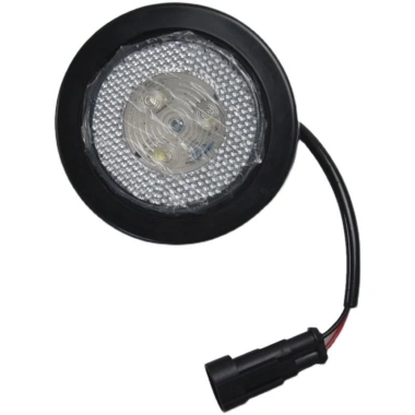 Đèn LED 8cm 24V Cô Đặc Trailer Xe Tải Đuôi Đèn Rộng Bảng Bên Cao Su Tròn - 111k