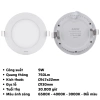 Đèn LED âm trần MPE siêu mỏng tròn 6-24W – Giá chỉ 120.000đ, chính hãng, tiết kiệm điện 10