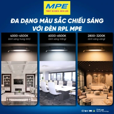 Đèn LED âm trần RPL 6-24W 3.000K/4.000K/6.500K MPE chính hãng - Giá chỉ 120.000 VND, giảm 22% 8