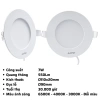 Đèn LED âm trần RPL3 6-18W 3.000K-6.500K MPE chính hãng - Giá ưu đãi 85.722 VND 10